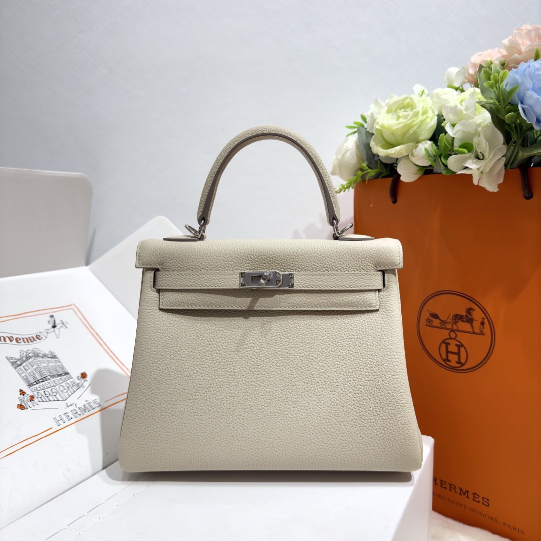 Hermes Kelly 25 Togo Retourn Nata PHW